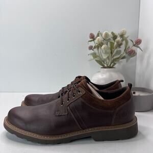 Dunham Jake Waterproof Leather Oxford Lace Up Shoes Brown CI6851 Men's US 12 D